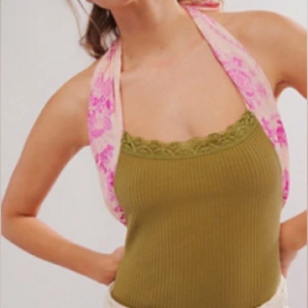 NWOT Eyes For U halter bodysuit by Intimately Free People in size Large
